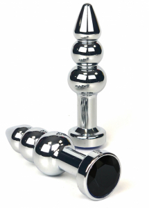 Пробка с черным кристаллом "Vandersex" рельефная, металл